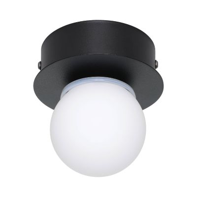 Retro acél mennyezeti lámpa fekete, Escha, 3,3 W, 3000 K LED