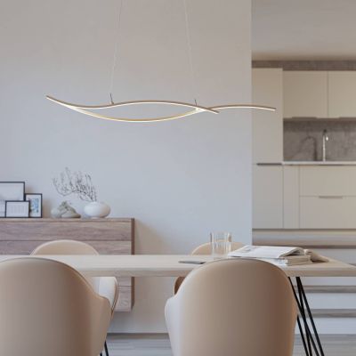 Design acél függőlámpa barna, Tevin, 20 W, 4000 K LED