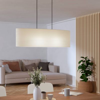 Retro szövet függőlámpa fekete, Siham