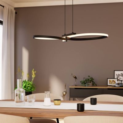 Retro alumínium függőlámpa fekete, Thekla, 21 W, 3000 K LED