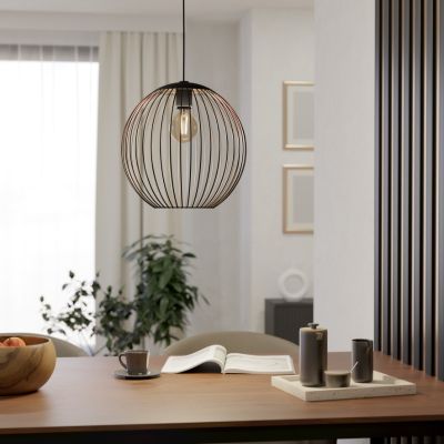 Modern acél függőlámpa réz, Aage