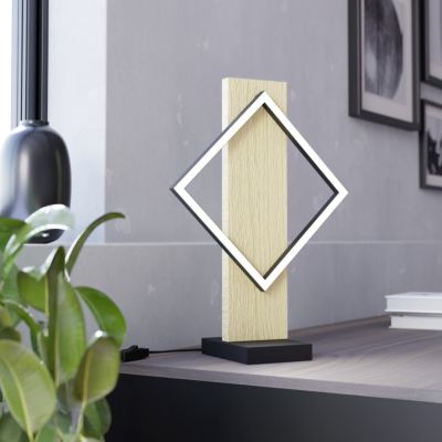 Design asztali lámpa fa, Annebel, 13 W, 3000 K LED