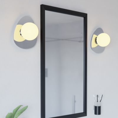 Retro acél fali lámpa króm, Cornee, 4,2 W, 2700 K LED, IP44