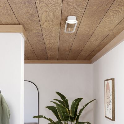 Design acél mennyezeti lámpa fehér, Constance, 24 W, white switch LED