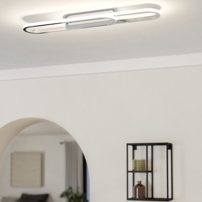 Design alumínium mennyezeti lámpa króm, Crijn, 20 W, white switch LED