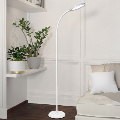 Retro műanyag állólámpa fehér, Querine, 5,5 W, white switch LED, 3 fokozatban szabályozható