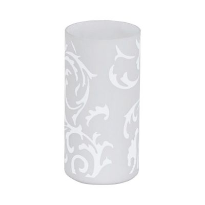 Design üveg asztali lámpa fehér, Basken, kapcsolóval