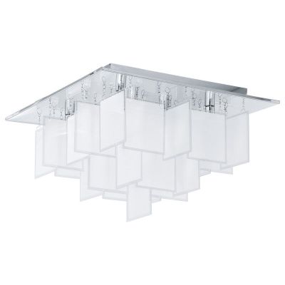 Design üveg plafon lámpa króm, Sil