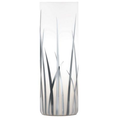 Design üveg asztali lámpa króm, Ilyas, kapcsolóval