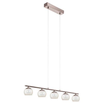 Retro üveg függőlámpa nikkel, Riviera, 3 W, 3000 K LED