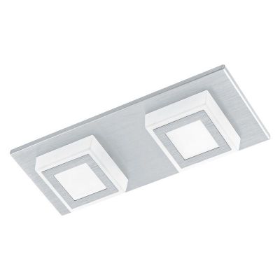 Retro műanyag plafon lámpa ezüst, Elsien, 3 W, 3000 K LED