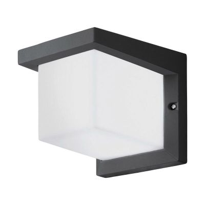 Retro műanyag kültéri lámpa antracit, Marcela, IP54