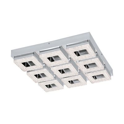 Retro műanyag fali lámpa króm, Arjo, 4 W, 3000 K LED