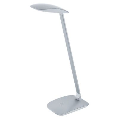 Retro műanyag íróasztal lámpa ezüst, Arslan, 5 W, 4000 K LED, kosketushimmentimellä