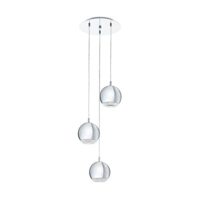 Design műanyag függőlámpa króm, Ayse