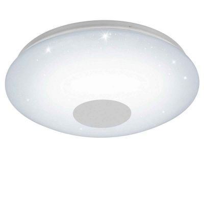 Műanyag mennyezeti lámpa fehér, Barbera, 30 W, melegtől hidegig állítható fehér LED