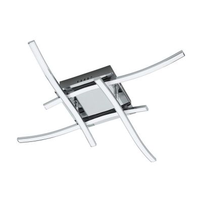 Retro alumínium plafon lámpa króm, Yorian, 5 W, 3000 K LED