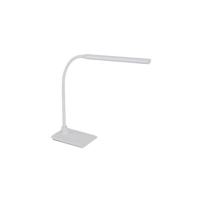 Retro műanyag íróasztal lámpa fehér, Brennan, 5 W, 4000 K LED, kosketushimmentimellä