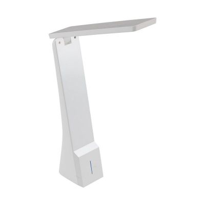 Retro műanyag íróasztal lámpa fehér, Chama, 1 W, white switch LED, kosketushimmentimellä