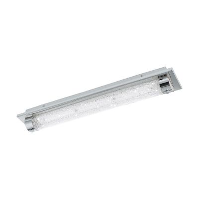 Design üveg mennyezeti lámpa króm, Iris, 19 W, 4000 K LED, IP44
