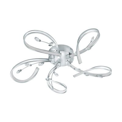 Design alumínium plafon lámpa króm, Yorik, 6 W, 3000 K LED