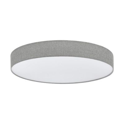 Retro műanyag mennyezeti lámpa szürke, Sila, 60 W, melegtől hidegig állítható fehér LED, távirányítóval