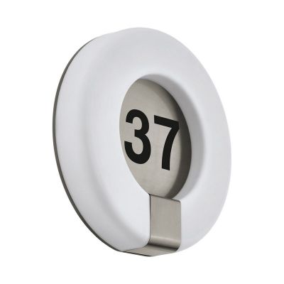 Műanyag házszám világítás fehér, Evin, 15 W, melegtől hidegig állítható fehér LED, IP44, távirányítóval