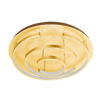 Retro acél plafon lámpa arany, Sameer, 24 W, 3000 K LED