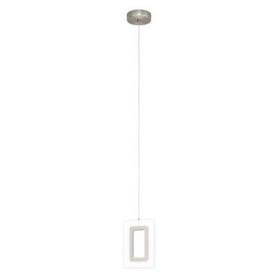 Műanyag függőlámpa nikkel, Niels, 5 W, 3000 K LED