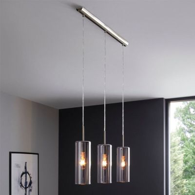 Design üveg függőlámpa nikkel, Tino
