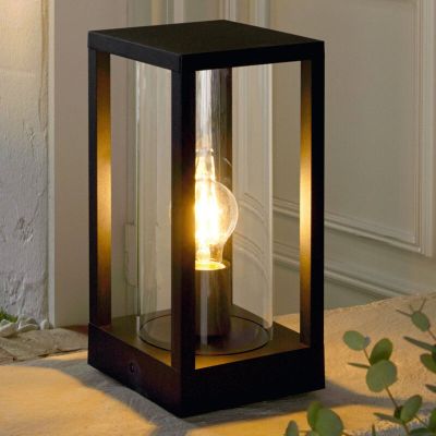 Retro alumínium kültéri lámpa fekete, Laszlo, IP54