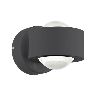 Retro alumínium kültéri lámpa antracit, Lyn, 2 W, 3000 K LED, IP44