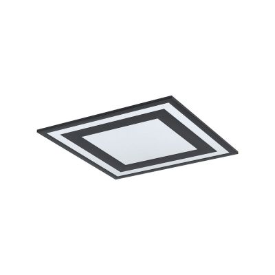 Retro alumínium plafon lámpa fekete, Tirzah, 24 W, 4000 K LED