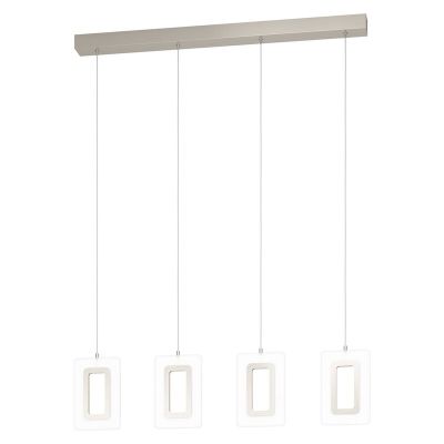 Műanyag függőlámpa nikkel, Niels, 5 W, 3000 K LED