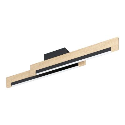 Vintage fa plafon lámpa fekete, Ludovica, 10 W, 3000 K LED