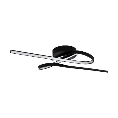 Design alumínium plafon lámpa fekete, Tinus, 21 W, 3000 K LED