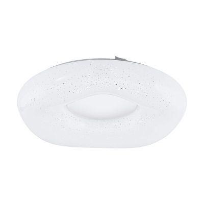 Acél plafon lámpa fehér, Ziya, 18 W, melegtől hidegig állítható fehér LED