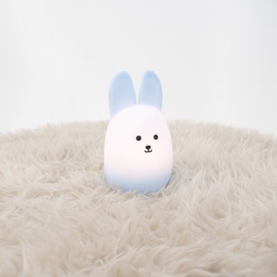 Műanyag gyerek asztali lámpa kék, Bunny, 5 W, RGBW LED