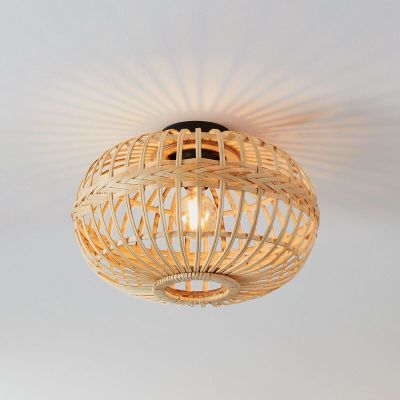 Vintage fa plafon lámpa barna, Firenze