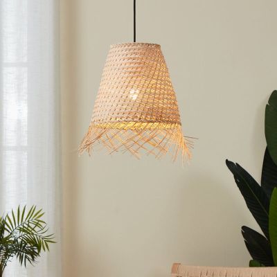Rattan függőlámpa barna, Wilco