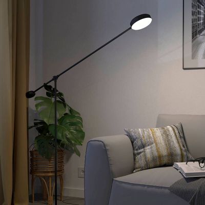 Retro alumínium álló olvasólámpa fekete, Thies, 24 W, 3000 K LED, 3 fokozatban szabályozható