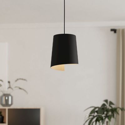 Vintage alumínium függőlámpa fekete, Vincenzo