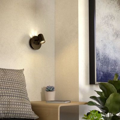 Retro acél fali spot lámpa bronz, Montemurro, 3,7 W, 3000 K LED, kapcsolóval