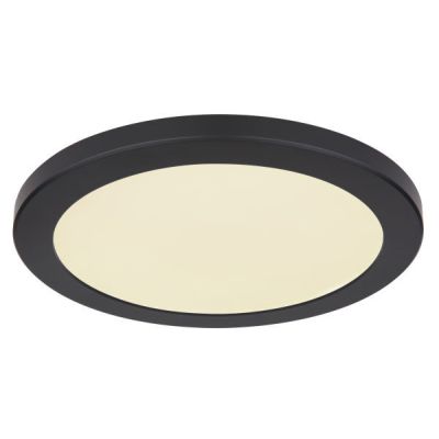 Műanyag plafon lámpa fekete, Cage, 24 W, melegtől hidegig állítható fehér LED
