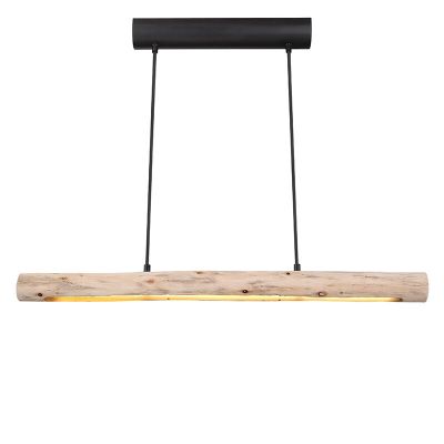 Vintage fa függőlámpa barna, Abbas, 15 W, 3000 K LED