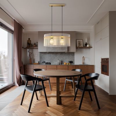 Design üveg függőlámpa fehér, Genelva