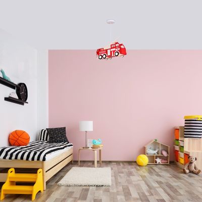 Design műanyag gyerek függőlámpa piros, Fuego