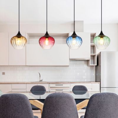 Design üveg függőlámpa tarka, Herm