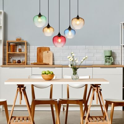 Design üveg függőlámpa tarka, Sudenaz