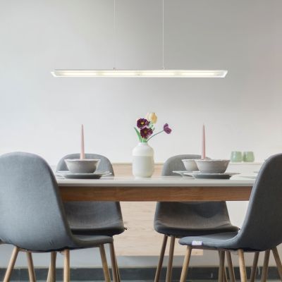 Design fém függőlámpa nikkel, Nisanur, 20 W, white switch LED, kosketushimmentimellä